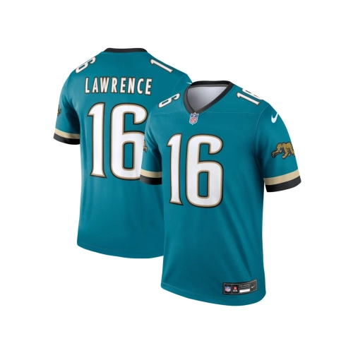 Mens Jacksonville Jaguars Trevor Lawrence Teal Prowler Throwback Legend Jersey