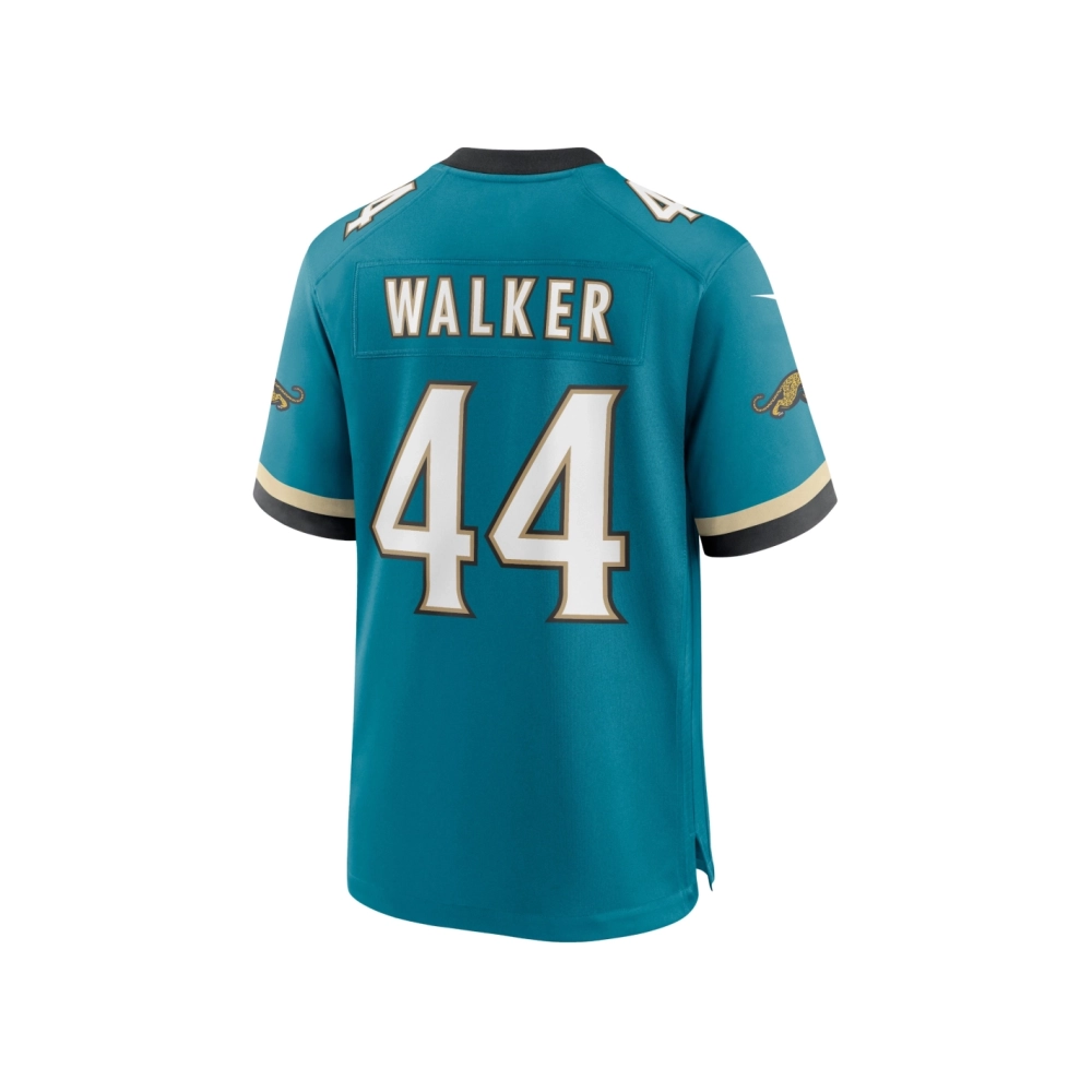 Mens Jacksonville Jaguars Travon Walker Teal Prowler Throwback Player Game Jersey