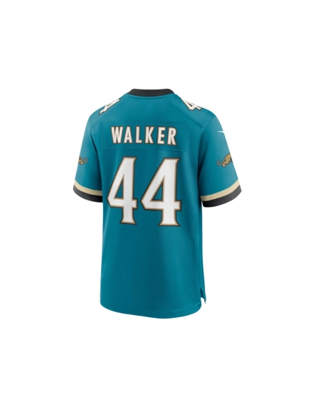 Mens Jacksonville Jaguars Travon Walker Teal Prowler Throwback Player Game Jersey