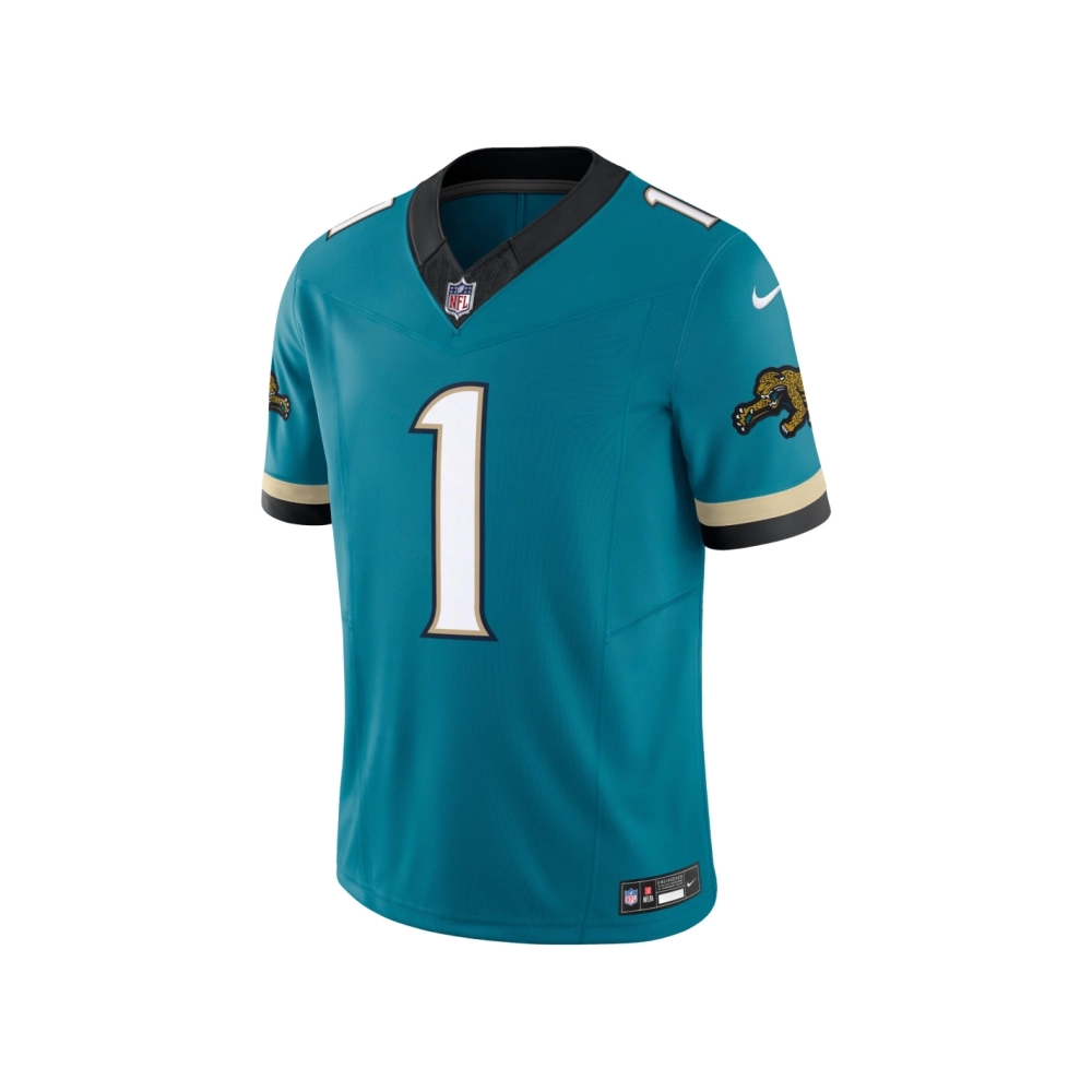 Mens Jacksonville Jaguars Travis Etienne Teal Prowler Throwback Vapor F.U.S.E. Limited Jersey