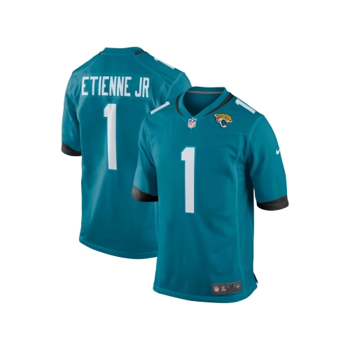 Mens Jacksonville Jaguars Travis Etienne Teal Game Jersey