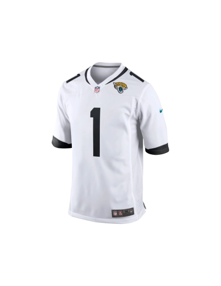Mens Jacksonville Jaguars Travis Etienne Jr. White Game Player Jersey