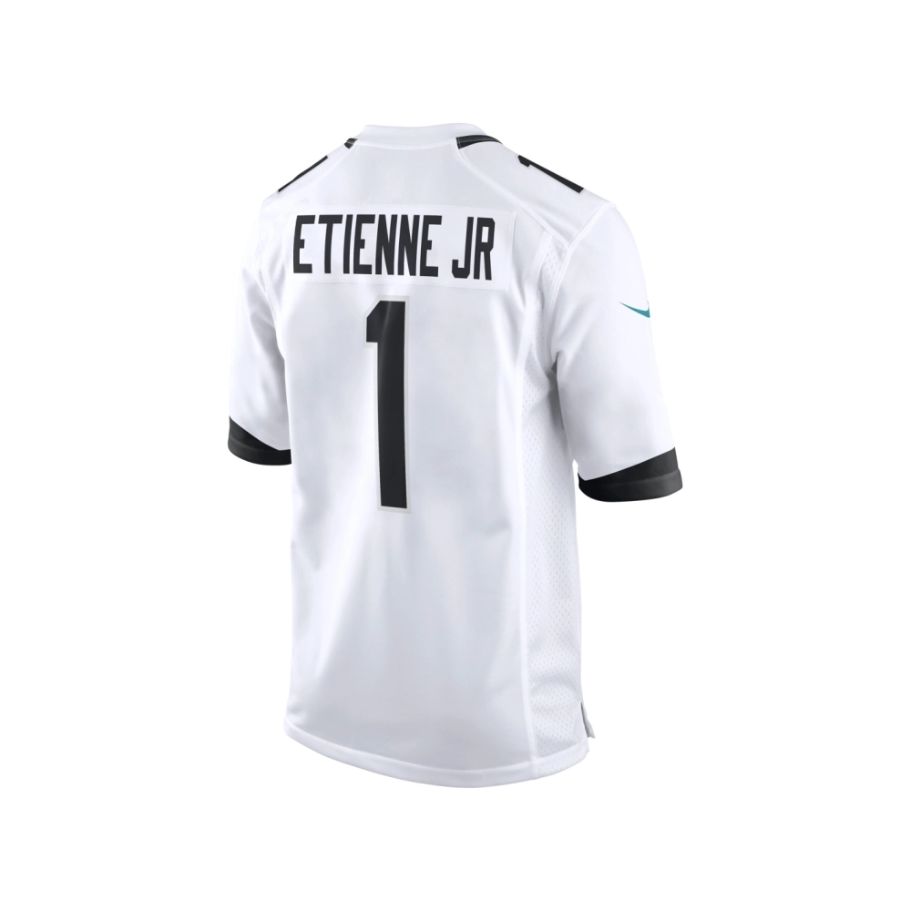 Mens Jacksonville Jaguars Travis Etienne Jr. White Game Player Jersey