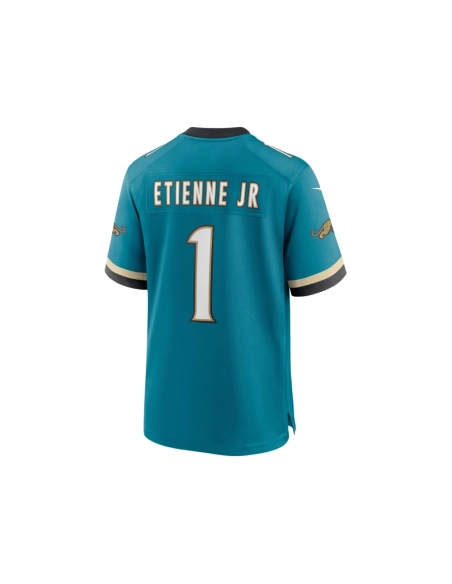 Mens Jacksonville Jaguars Travis Etienne Jr Teal Prowler Throwback Player Game Jersey