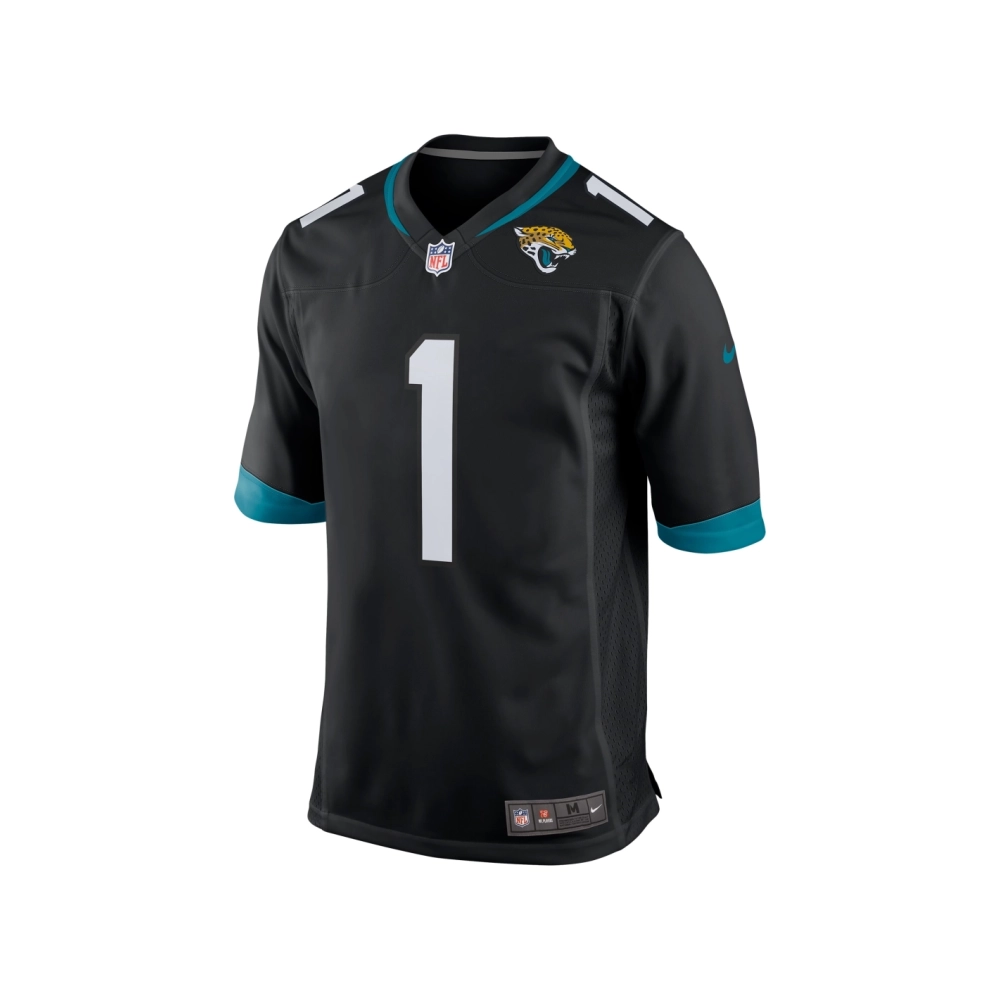Mens Jacksonville Jaguars Travis Etienne Black Game Jersey