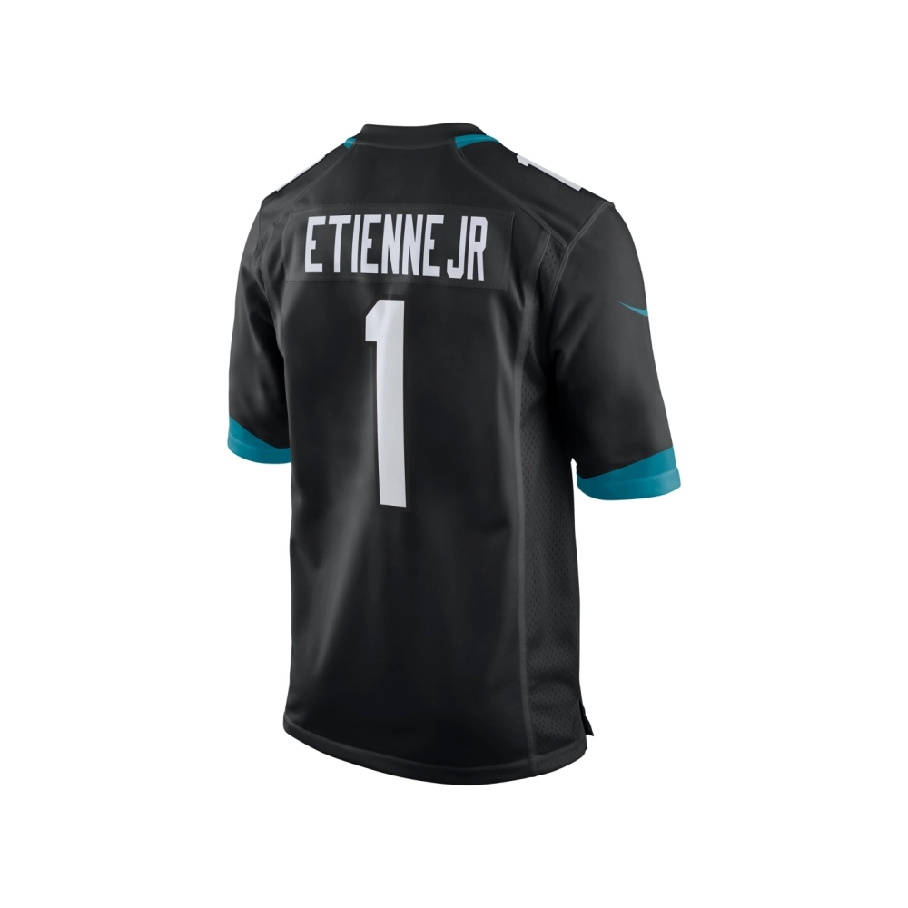 Mens Jacksonville Jaguars Travis Etienne Black Game Jersey