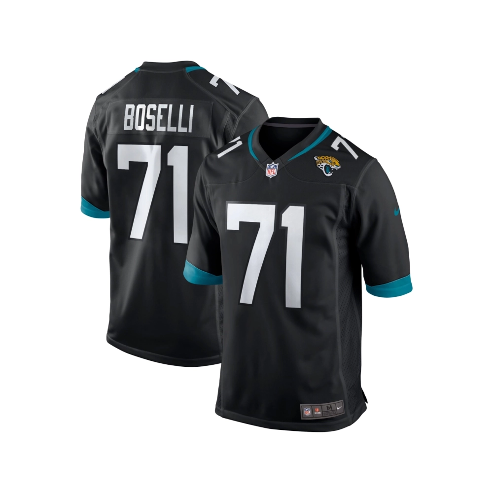 Mens Jacksonville Jaguars Tony Boselli Black Game Retired Player Jersey