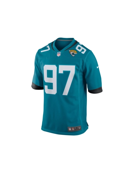 Mens Jacksonville Jaguars Tommy Togiai Teal Team Game Jersey