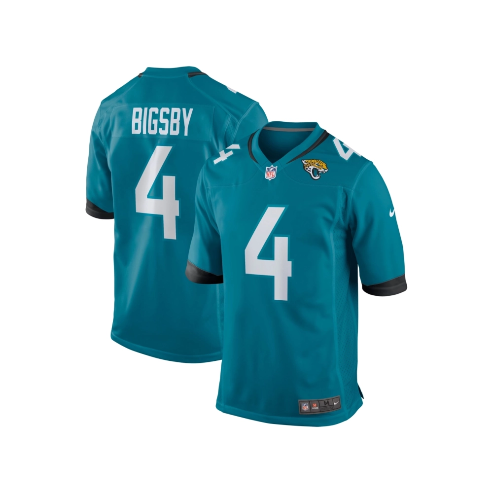 Mens Jacksonville Jaguars Tank Bigsby Teal Game Jersey