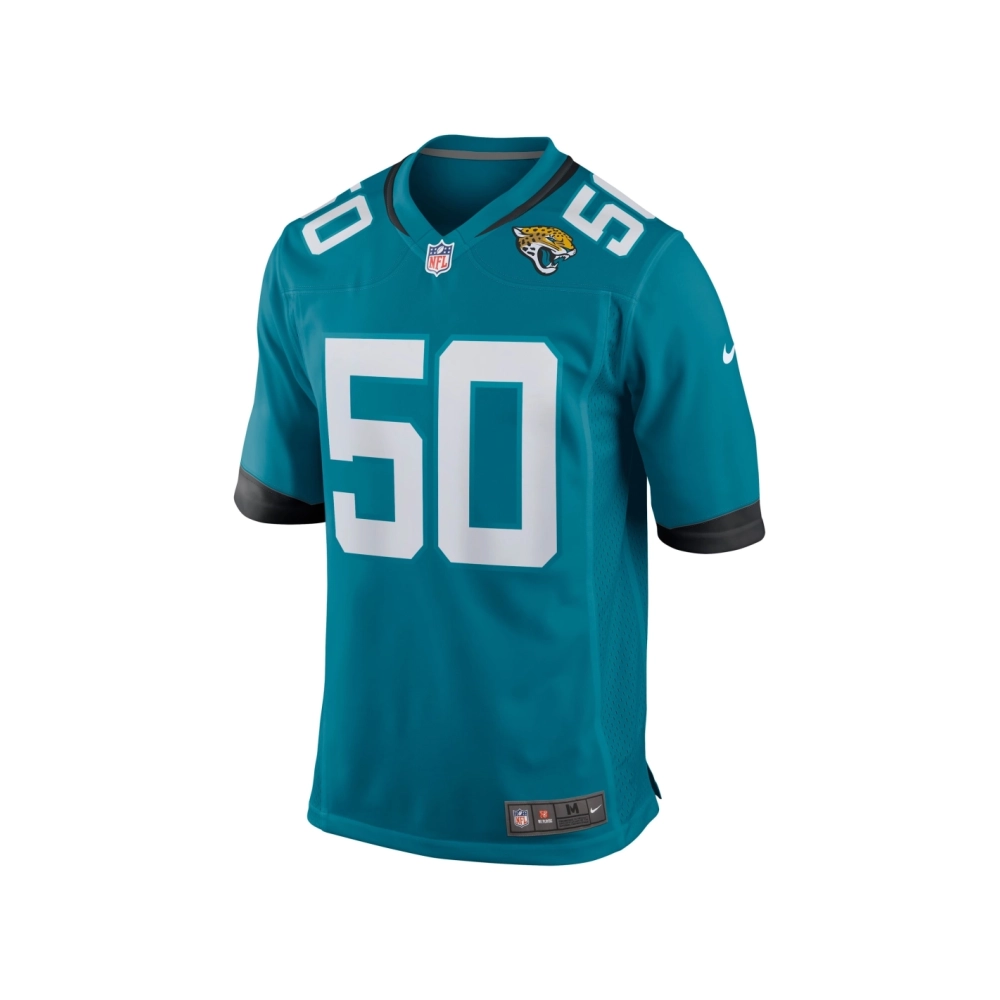 Mens Jacksonville Jaguars Shaquille Quarterman Teal Game Jersey