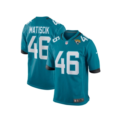 Mens Jacksonville Jaguars Ross Matiscik Teal Game Jersey