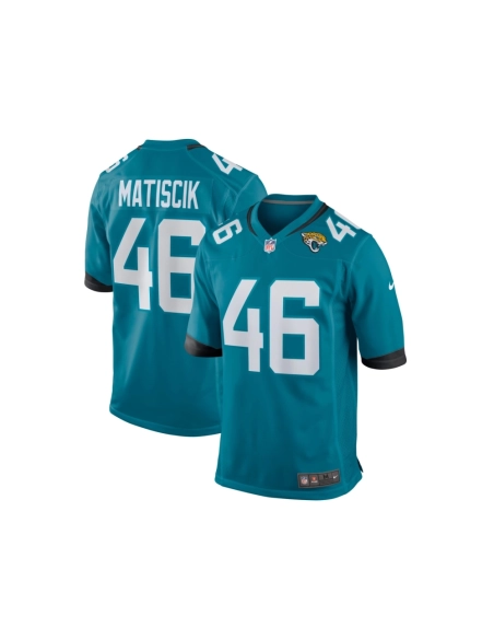 Mens Jacksonville Jaguars Ross Matiscik Teal Game Jersey