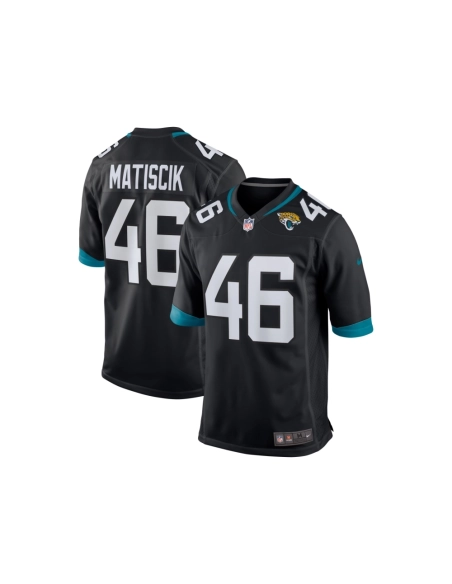 Mens Jacksonville Jaguars Ross Matiscik Black Game Jersey