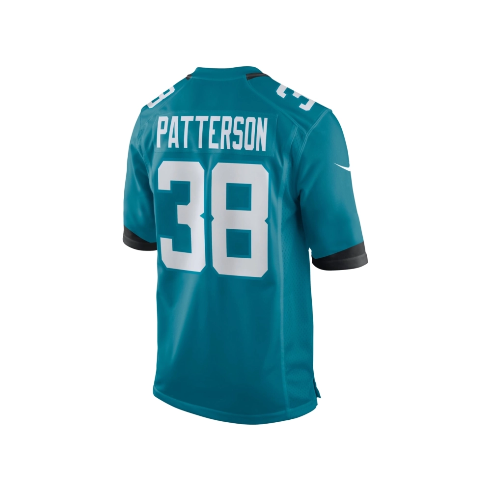 Mens Jacksonville Jaguars Riley Patterson Teal Team Game Jersey