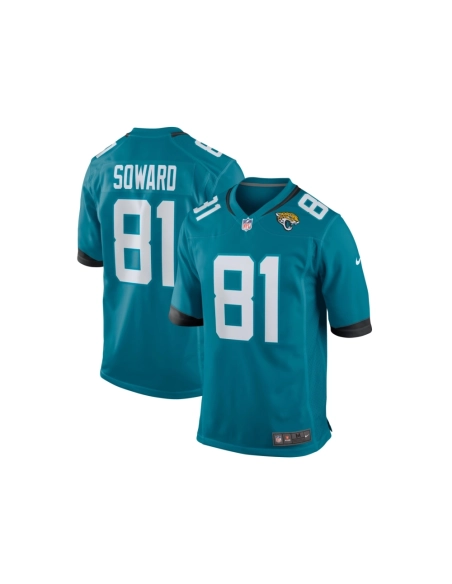 Mens Jacksonville Jaguars R. Jay Soward Teal Retired Player Team Game Jersey