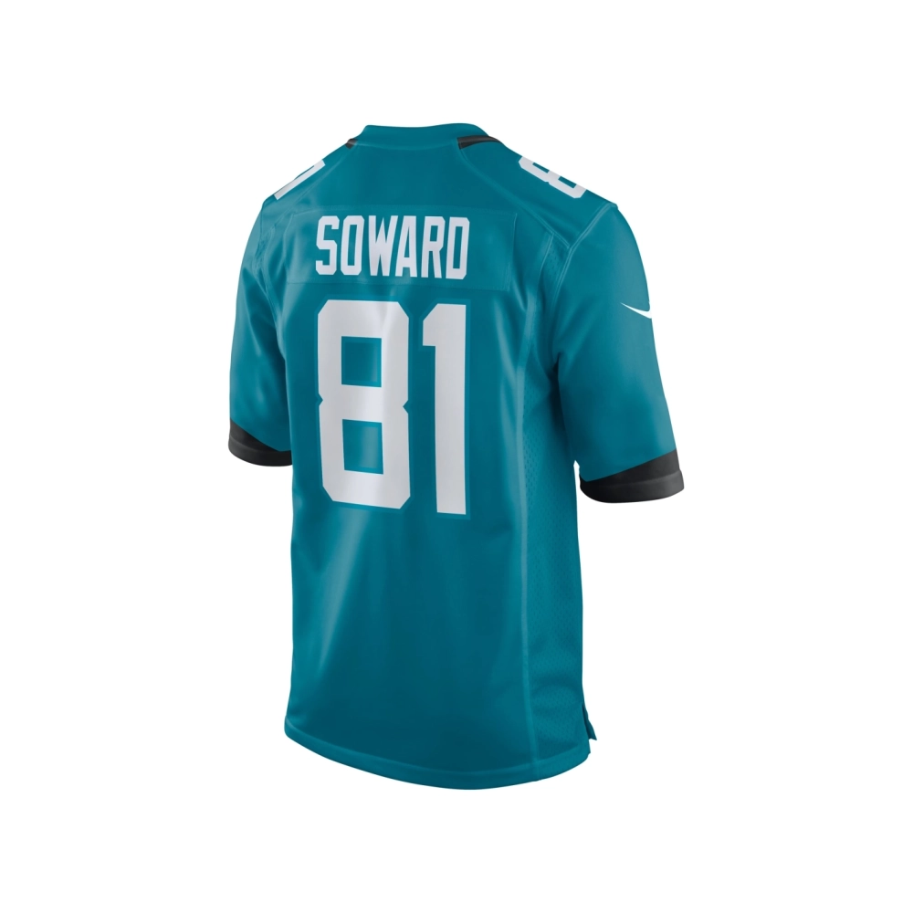 Mens Jacksonville Jaguars R. Jay Soward Teal Retired Player Team Game Jersey