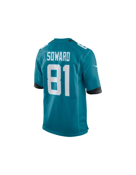 Mens Jacksonville Jaguars R. Jay Soward Teal Retired Player Team Game Jersey