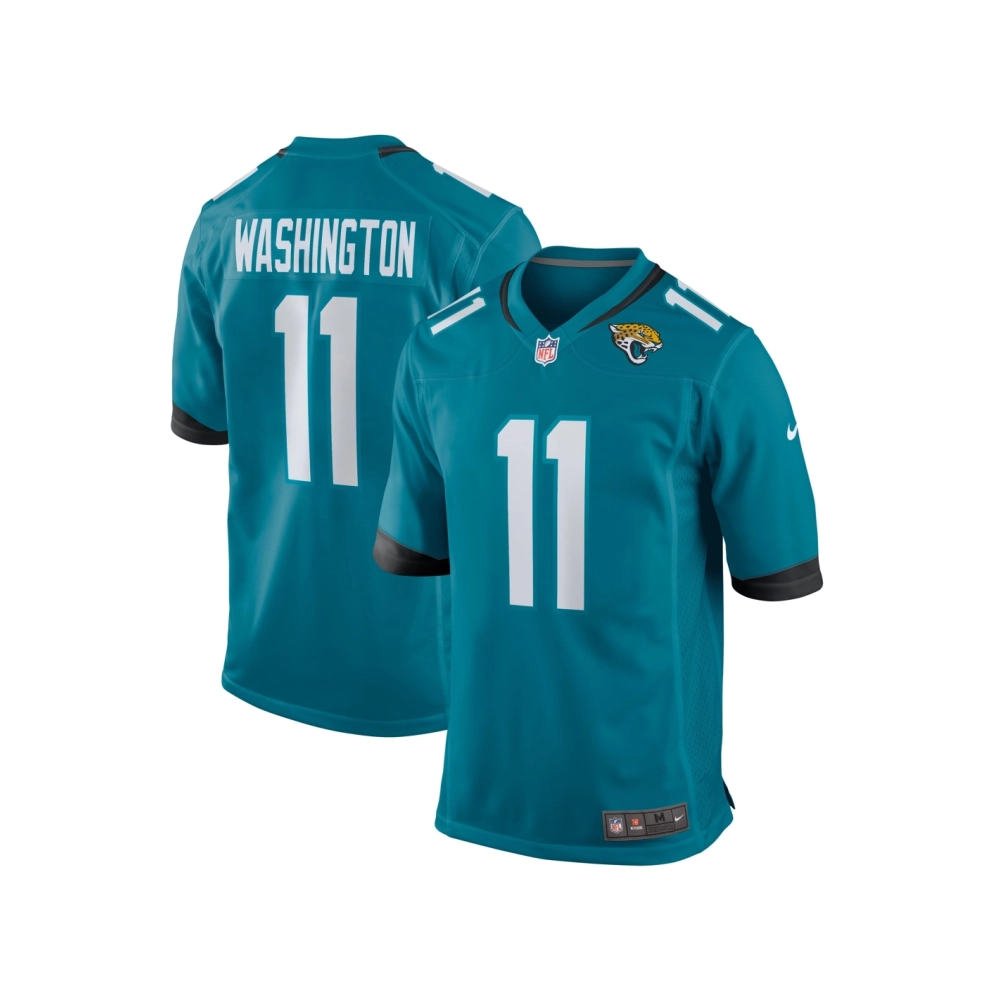 Mens Jacksonville Jaguars Parker Washington Teal Team Game Jersey