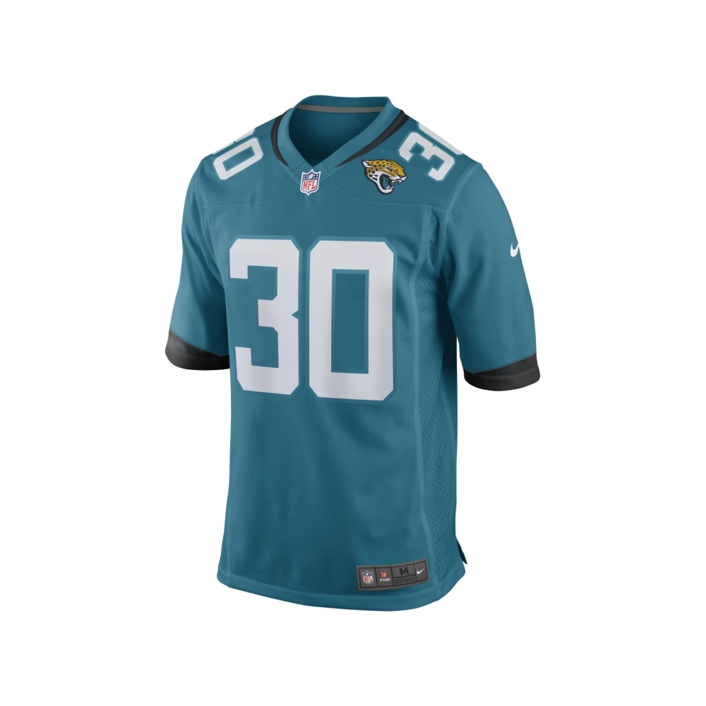 Mens Jacksonville Jaguars Montaric Brown Teal Game Player Jersey