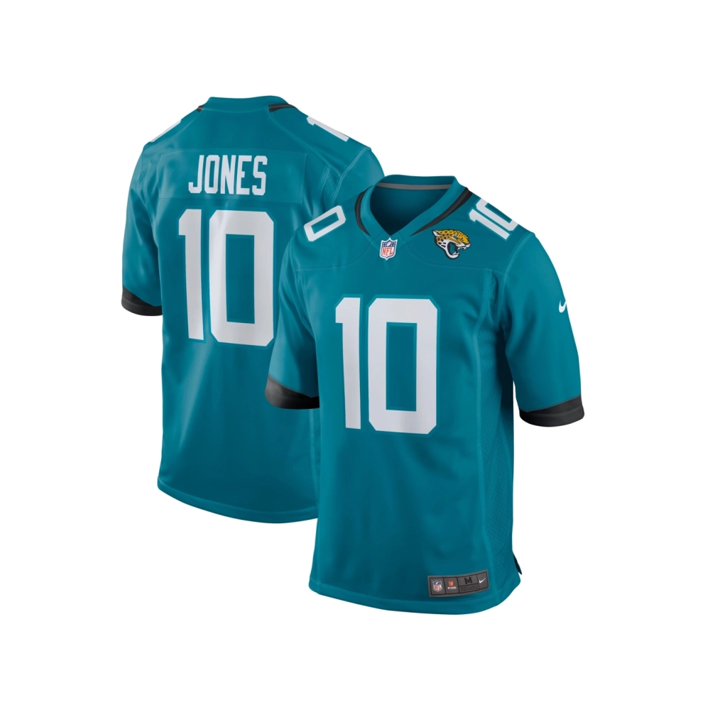 Mens Jacksonville Jaguars Mac Jones Teal Team Game Jersey