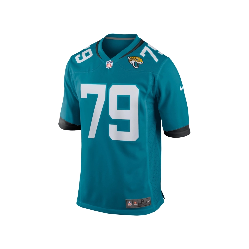 Mens Jacksonville Jaguars Luke Fortner Teal Game Jersey