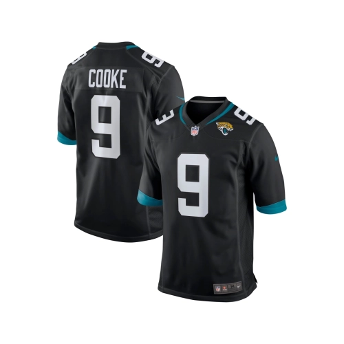 Mens Jacksonville Jaguars Logan Cooke Black Game Jersey