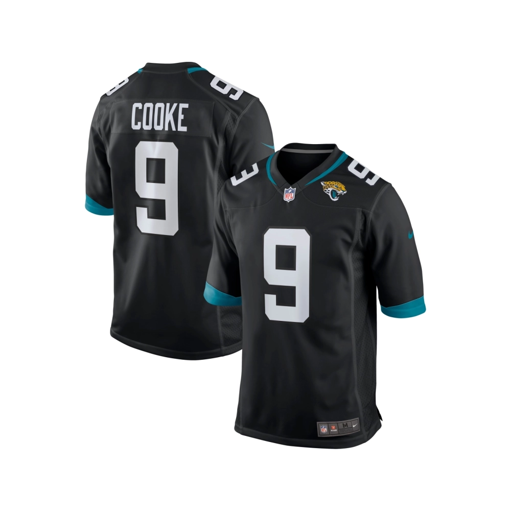 Mens Jacksonville Jaguars Logan Cooke Black Game Jersey