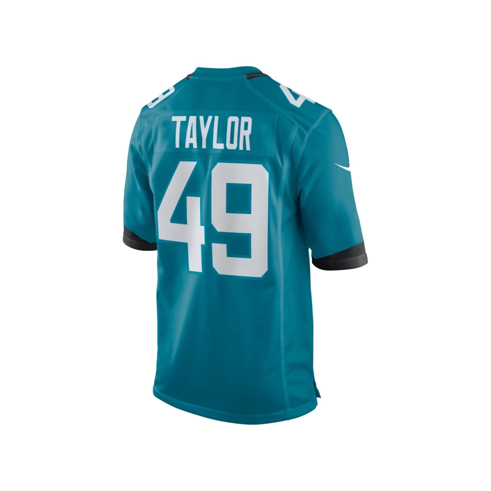 Mens Jacksonville Jaguars Leonard Taylor Teal Game Jersey