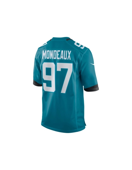 Mens Jacksonville Jaguars Henry Mondeaux Teal Game Jersey