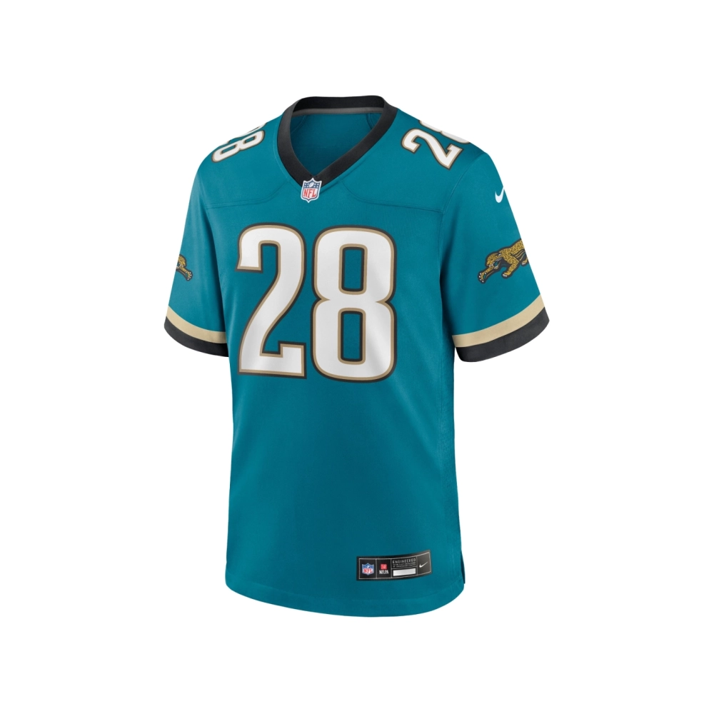 Mens Jacksonville Jaguars Fred Taylor Teal Prowler Throwback Retired Player Game Jersey
