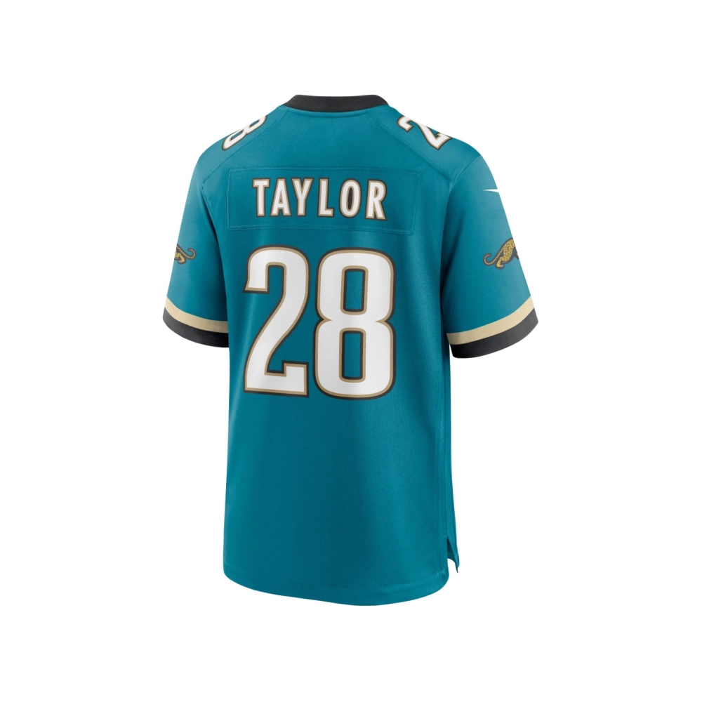Mens Jacksonville Jaguars Fred Taylor Teal Prowler Throwback Retired Player Game Jersey