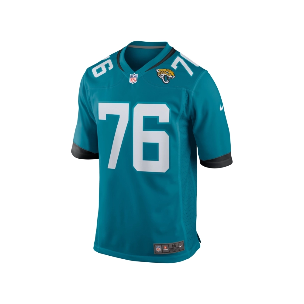 Mens Jacksonville Jaguars Ezra Cleveland Teal Game Jersey
