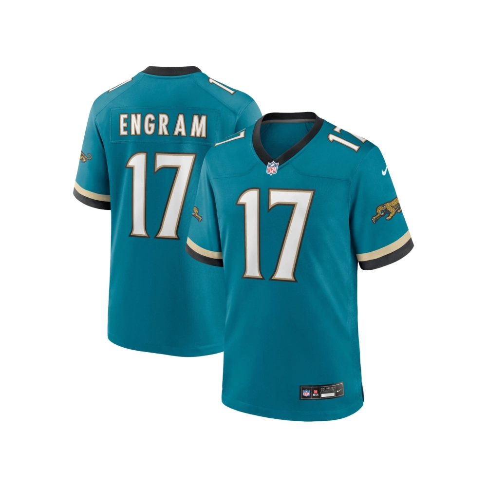 Mens Jacksonville Jaguars Evan Engram Teal Prowler Throwback Player Game Jersey