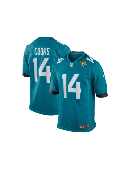 Mens Jacksonville Jaguars Elijah Cooks Teal Team Game Jersey