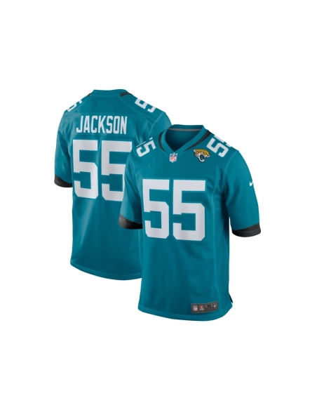 Mens Jacksonville Jaguars Dequan Jackson Teal Game Jersey