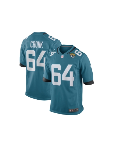 Mens Jacksonville Jaguars Coy Cronk Teal Game Player Jersey