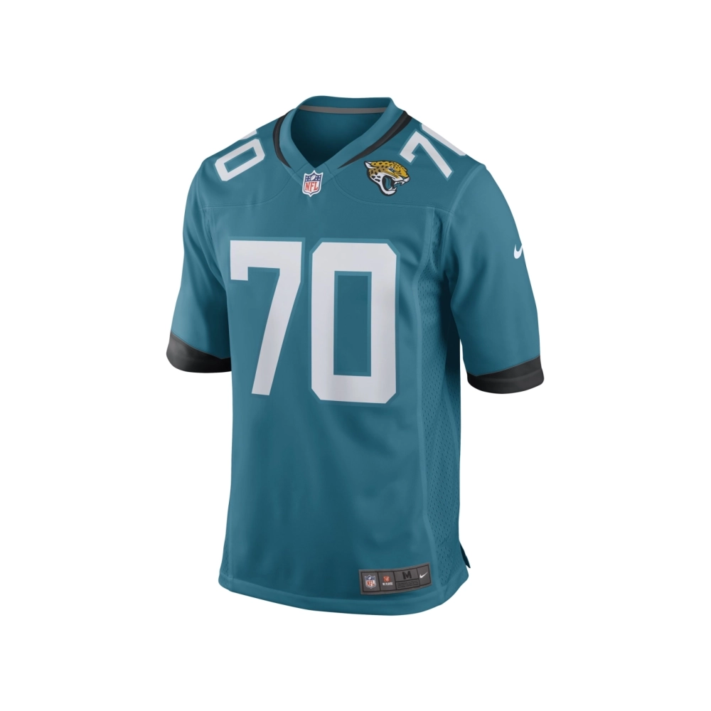 Mens Jacksonville Jaguars Cole Van Lanen Teal Game Player Jersey