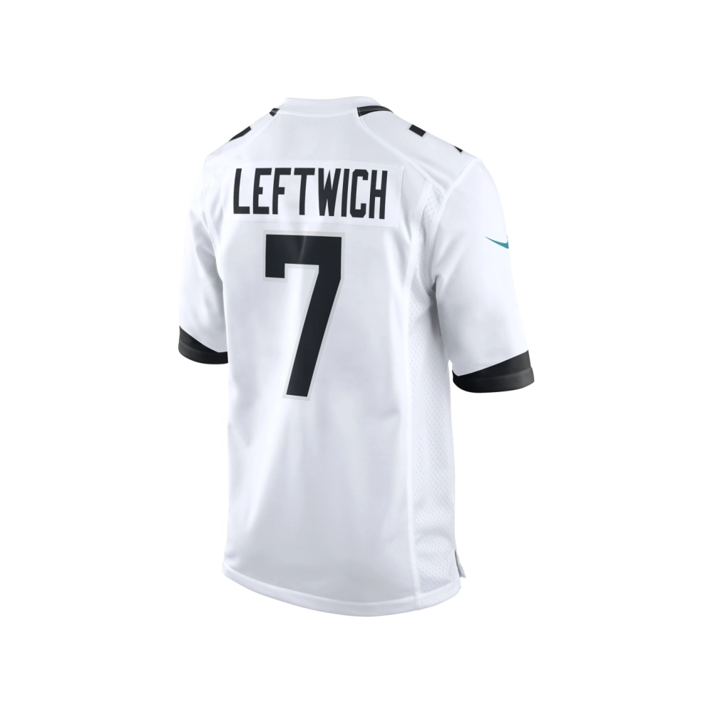 Mens Jacksonville Jaguars Byron Leftwich White Retired Player Game Jersey