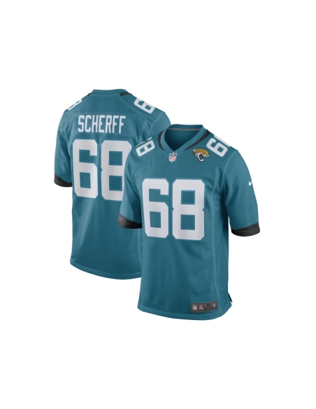 Mens Jacksonville Jaguars Brandon Scherff Teal Game Player Jersey