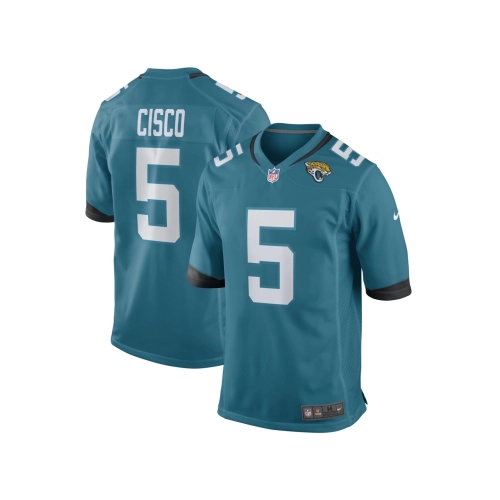 Mens Jacksonville Jaguars Andre Cisco Teal Game Player Jersey