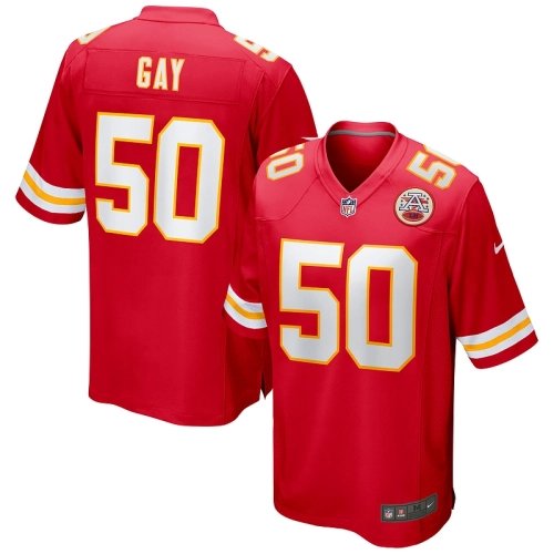 Mens Kansas City Chiefs Willie Gay Red Game Jersey