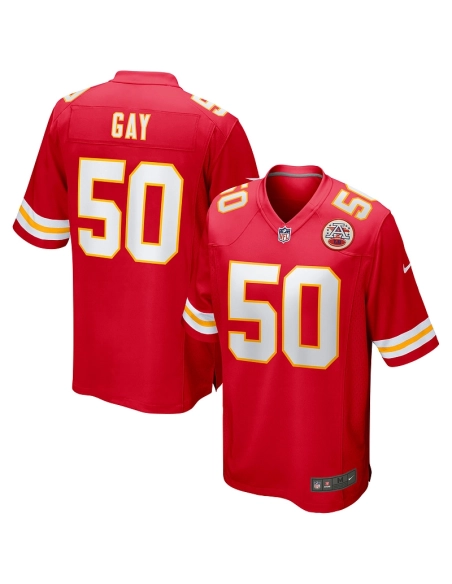 Mens Kansas City Chiefs Willie Gay Red Game Jersey