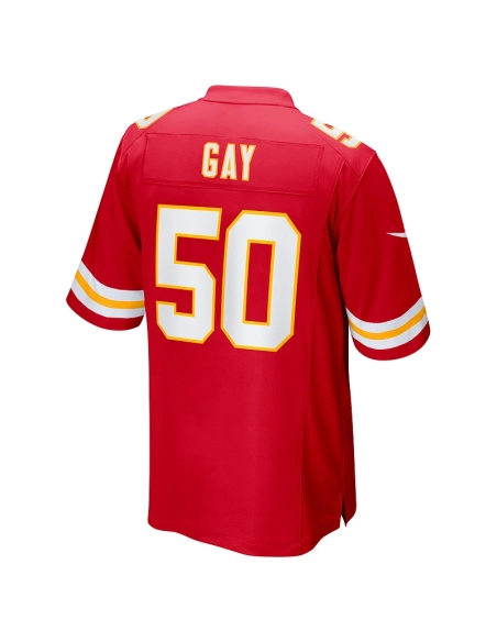 Mens Kansas City Chiefs Willie Gay Red Game Jersey
