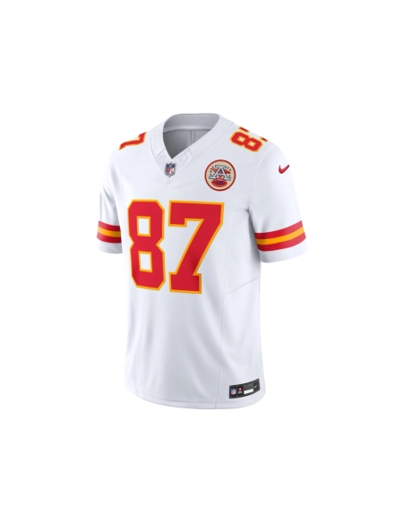 Mens Kansas City Chiefs Travis Kelce White Vapor F.U.S.E. Limited Jersey