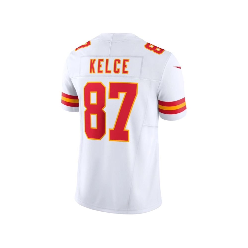 Mens Kansas City Chiefs Travis Kelce White Vapor F.U.S.E. Limited Jersey