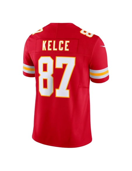 Mens Kansas City Chiefs Travis Kelce Red Vapor F.U.S.E. Limited Jersey