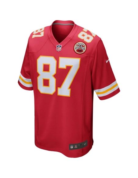 Mens Kansas City Chiefs Travis Kelce Red Game Jersey