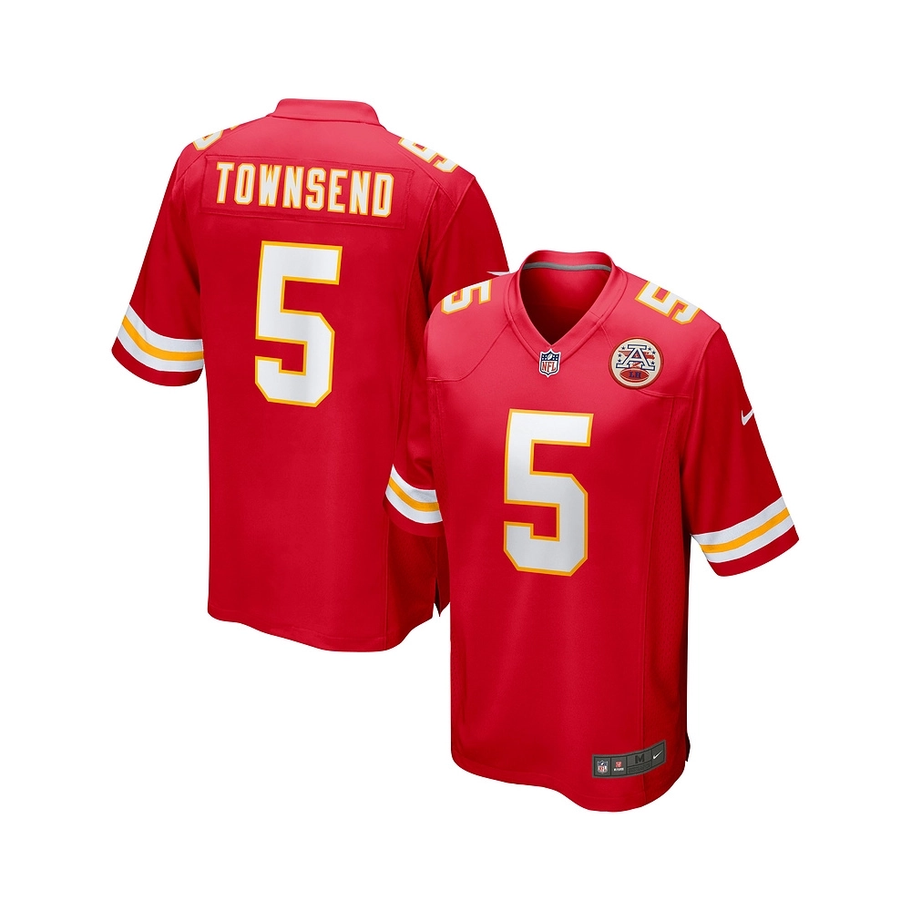 Mens Kansas City Chiefs Tommy Townsend Red Game Jersey