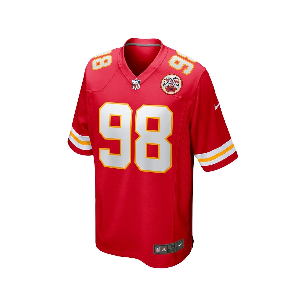 Mens Kansas City Chiefs Tershawn Wharton Red Game Jersey