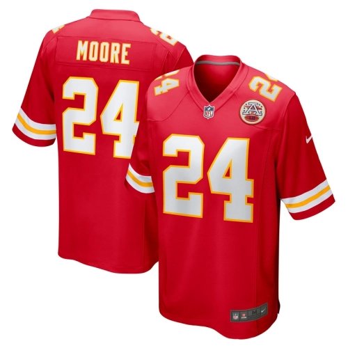 Mens Kansas City Chiefs Skyy Moore Red Game Player Jersey